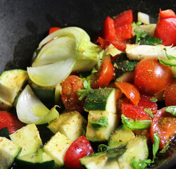 Mix of grilled vegetables.