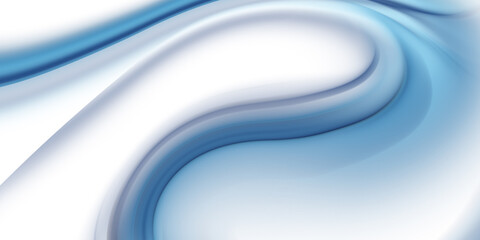 Obraz premium Blue abstract lines swoosh wave Smooth wave border background Wave blue flow