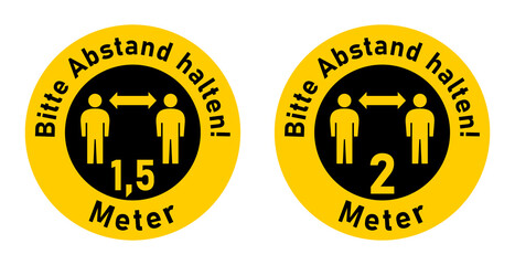 Bitte Abstand halten (