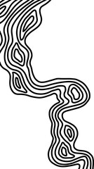 Black and white abstract template. Wooden pattern imitation. Vector illustration.