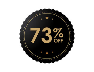73% OFF Sticker, 73 percent discount Special Offer Price Label