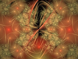 Imaginatory fractal background generated Image