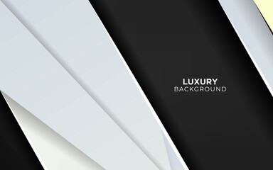 Obraz premium abstract luxury grey shape background banner.