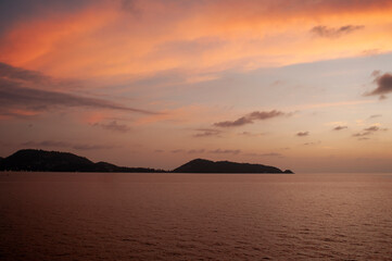After the sunset, Patong beach, Thailand