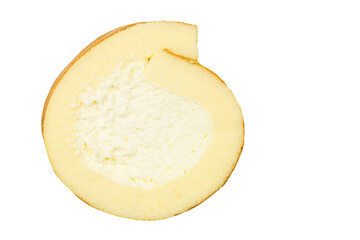 Cake, jam, roll, roll filled with cream