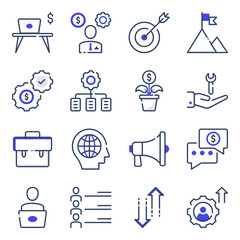 Pack of Office and Business Flat Icons