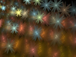 Fototapeta premium Imaginatory fractal background generated Image