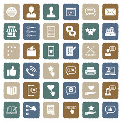 Complaint Icons. Grunge Color Flat Design. Vector Illustration.