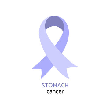 Stomach cancer awareness symbol. Periwinkle color vector illustration.