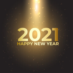 Creative concept of 2021 Happy New Year. Design templates with typography for celebration and season decoration. Luxury backgrounds design vector