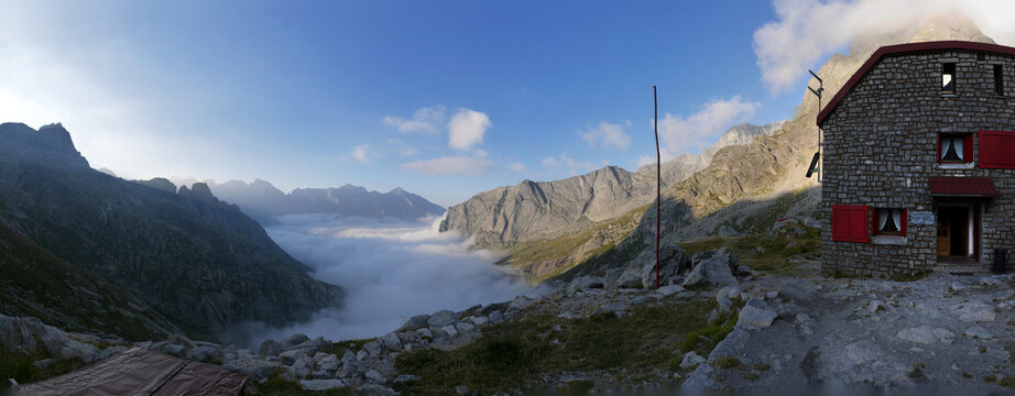 Rifugio Bonacossa - Sentiero Roma, H&ouml;henweg Italien, Schweiz