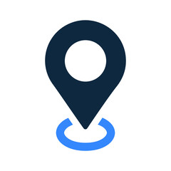 Navigation, location icon. Simple vector on isolated white background.