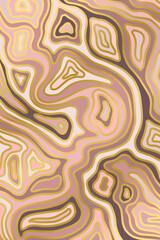Abstract template with marble pattern imitation. Agate slice ripple texture print. Vector illustration.