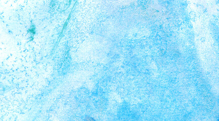 Abstract art background blue liquid paint streaming over surface watercolor technique illustration