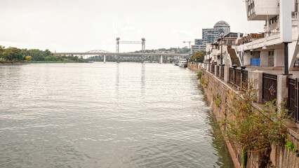 Two bridges on the river Don in Rostov-on-Don
