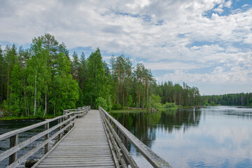 View of the Neitikoski Rapids, part of Ruunaa Rapids, Lieksa, Finland