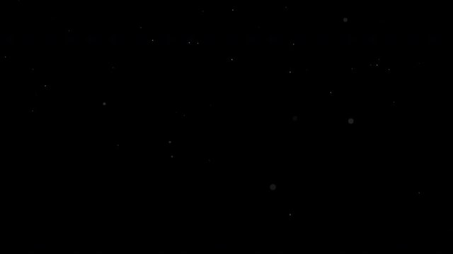 Snowflakes or Sea planknot and ocean dust. Alpha layer for Sea or Winter footage in 4k (3840 x 2160 px), 25 FPS.