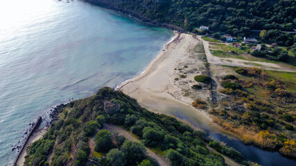 Obraz premium Nuraghe over the coastline