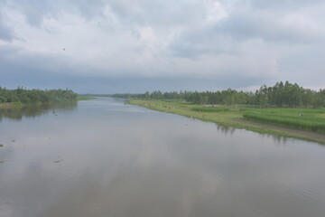 A big river in Bangladesh