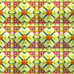 Geometric vector pattern with triangular elements. Seamless abstract ornament for wallpapers and backgrounds. 