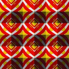 Geometric vector pattern with triangular elements. Seamless abstract ornament for wallpapers and backgrounds. 