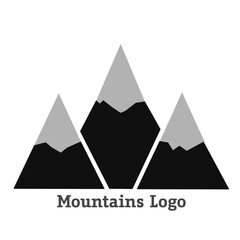Icon graphic illustration mountain logo
