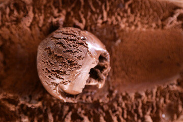 ice cream scoop- chocolate ice cream