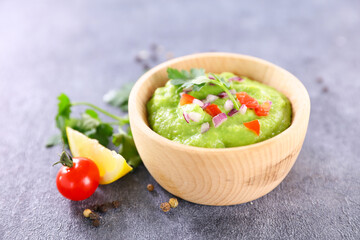 guacamole with avocado and spices