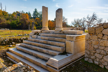 Ruins of Cronus temple in Tlos. Turkey