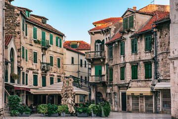 Obraz premium Fruit square in Split, Croatia
