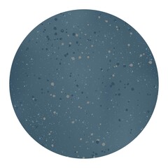 Round background in blue color with stone texture and dots with white,  stock vector illustration for design and decor, banner