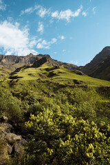 Mountainside view in the Drakensburg, South Africa. October 2019