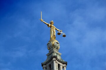 Fototapeta na wymiar Central Criminal Court in London, UK