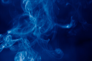 Fototapeta premium Blue abstract texture Smoke Background.