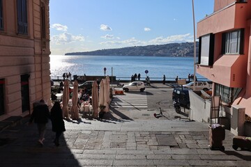 Napoli - Scorcio del lungomare da Via Chiatamone