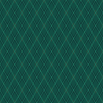 Seamless turquoise pattern with diamonds