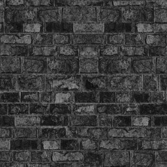 Seamless texture Brick Stone Black Grey color.