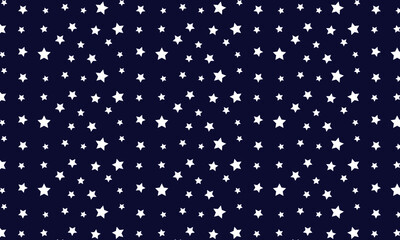 White Stars Pattern Background