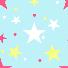 Stars vector pattern seamless background , for wrapping paper, greeting cards, posters, invitation