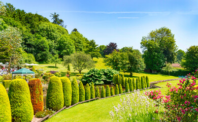 Cockington Village gardens, Torquay, Devon, England