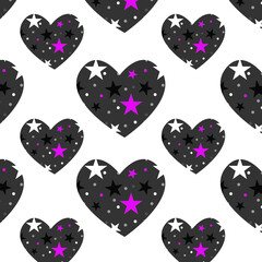 Hearts pattern background, for wrapping paper, greeting cards, posters, invitation, wedding and Valentines cards.