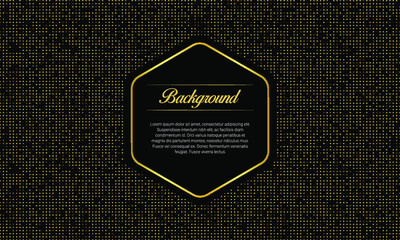 Black Luxury Background With Gold Dots