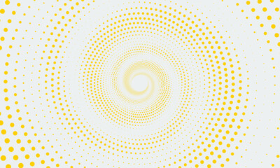 Abstract Yellow Halftone Pattern Background