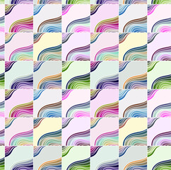 Seamless pattern with abstract geometric pattern.