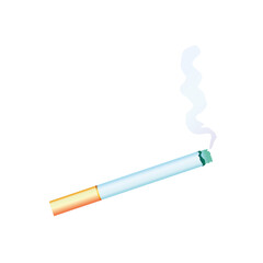 cigarette illustration, vector illustration, white background