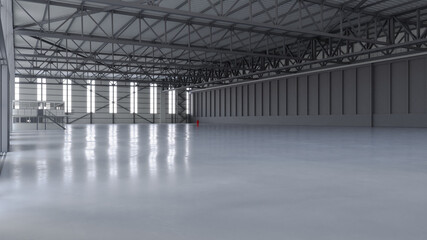 Airplane Hangar Interior 2