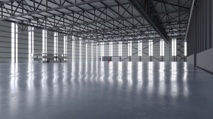 Airplane Hangar Interior 2