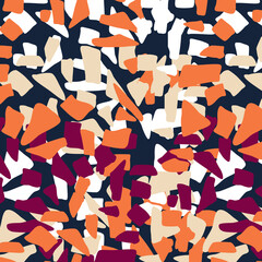 Abstract geometric seamless pattern with vertical fading lines, tracks, halftone stripes. Extreme sport style illustration, urban art. Trendy black and white graphic background texture. Stock vector