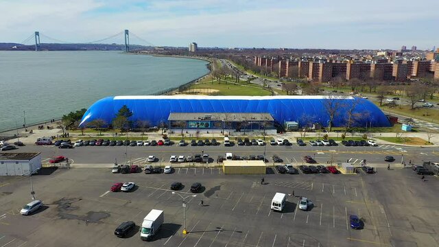 Aerial Orbit Shot of Matchpoint Health Club in New York