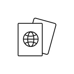 Passport, vector, icon, logo isolated Illustration.